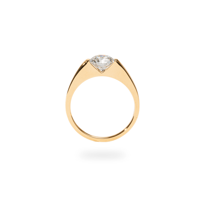 1.0CT - 2.0CT Round Cut Lab Grown Diamond Engagement Ring for Her - Doozy Diamonds