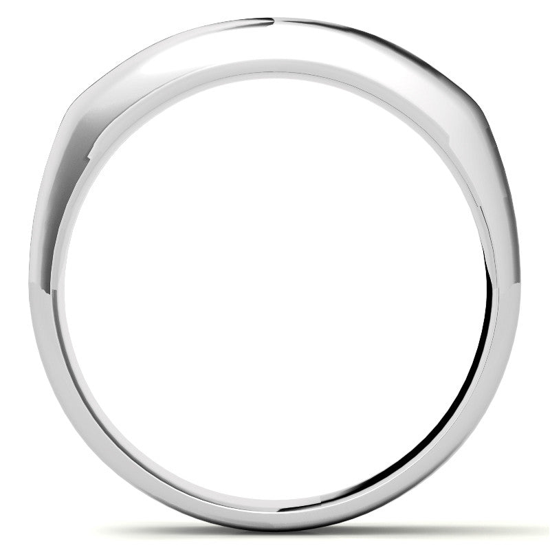 1.25ct Round Cut Five Stone Moissanite Men's Wedding In Rose Gold
