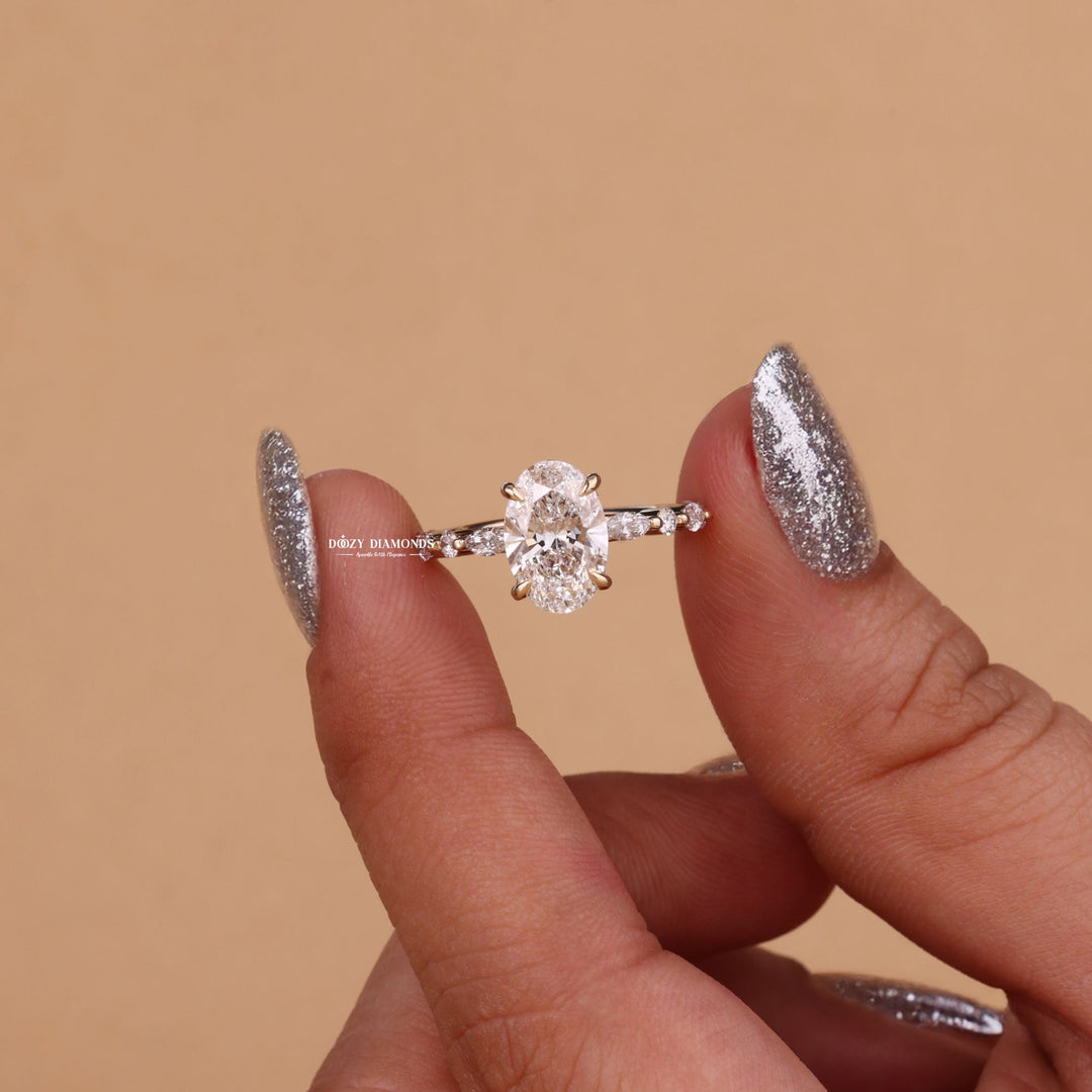 Victorian engagement ring, Edwardian engagement ring, Contemporary engagement ring, Nature-inspired engagement ring, Unique engagement ring, 