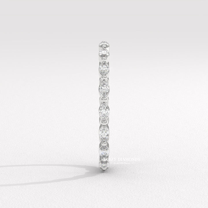 Marquise Lab Grown Diamond Band In Full Eternity