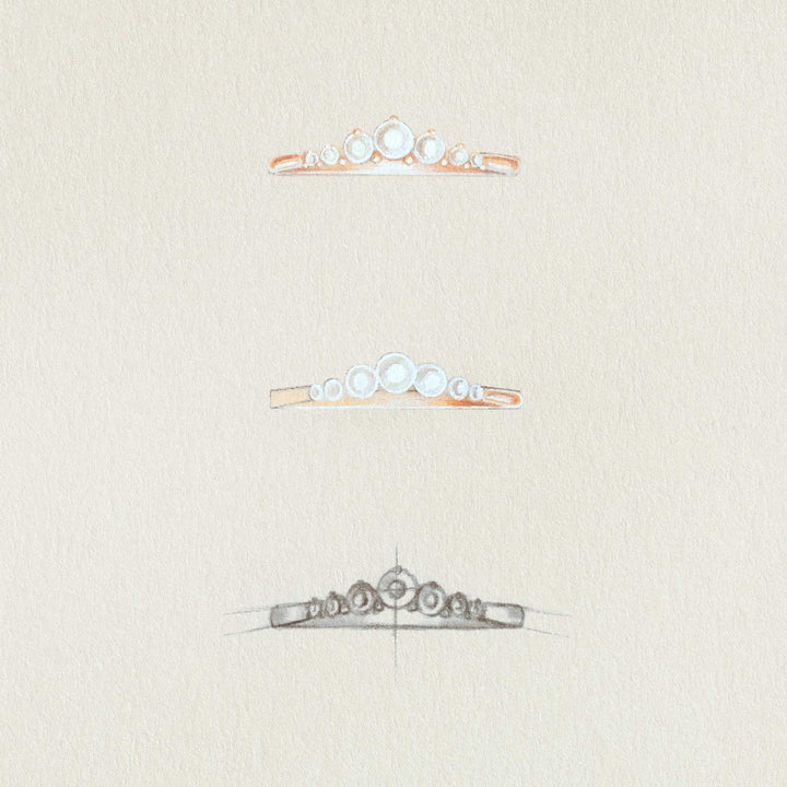 round-shaped-moissanite-seven-stones-wedding-band