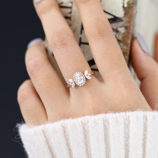 oval-shaped-moissanite-cluster-halo-engagement-ring