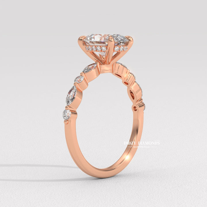 sparkling diamond ring, sparkling bridal ring, forever love ring, designer engagement ring, heirloom engagement ring, sophisticated diamond ring, luxury ring for women, wedding proposal ring