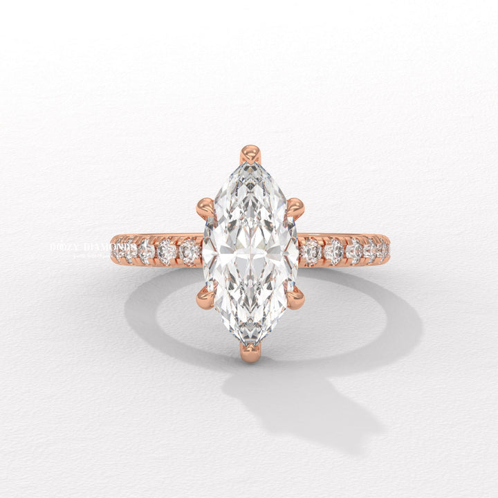 modern engagement ring, romantic proposal ring, marquise solitaire ring, marquise center stone ring, marquise shape diamond ring, engagement jewelry, bridal accessories, luxury bridal ring,