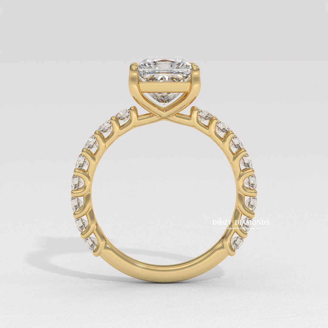 diamond ring for bride, fine diamond jewelry, handcrafted engagement ring, premium bridal jewelry, elegant princess ring, timeless engagement jewelry, classic diamond proposal ring,