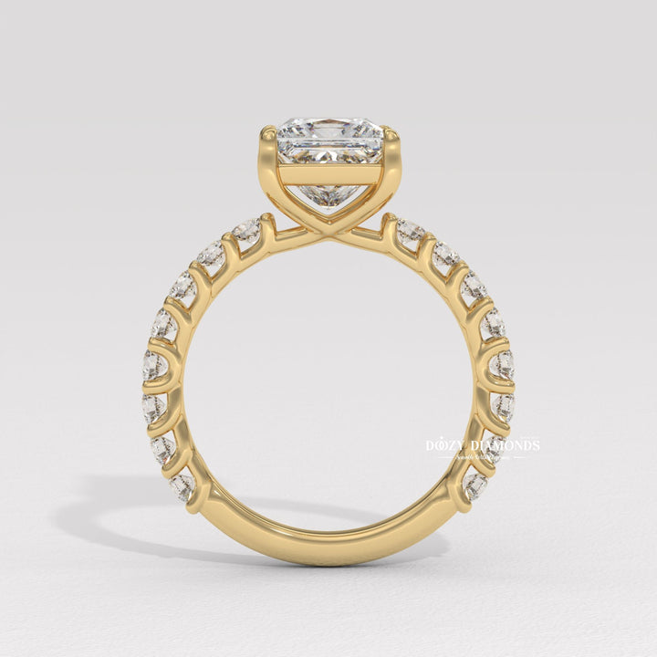 diamond ring for bride, fine diamond jewelry, handcrafted engagement ring, premium bridal jewelry, elegant princess ring, timeless engagement jewelry, classic diamond proposal ring,