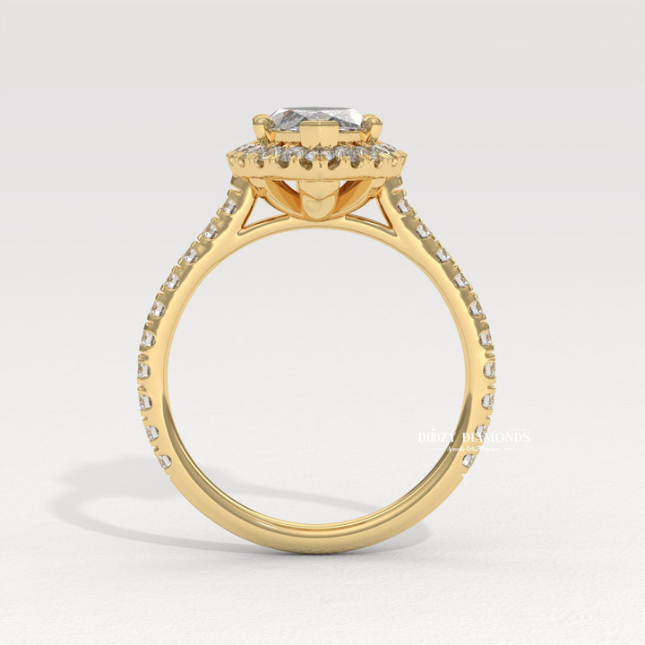 Marquise Cut Diamond Engagement Ring, Lab Created Diamond Ring