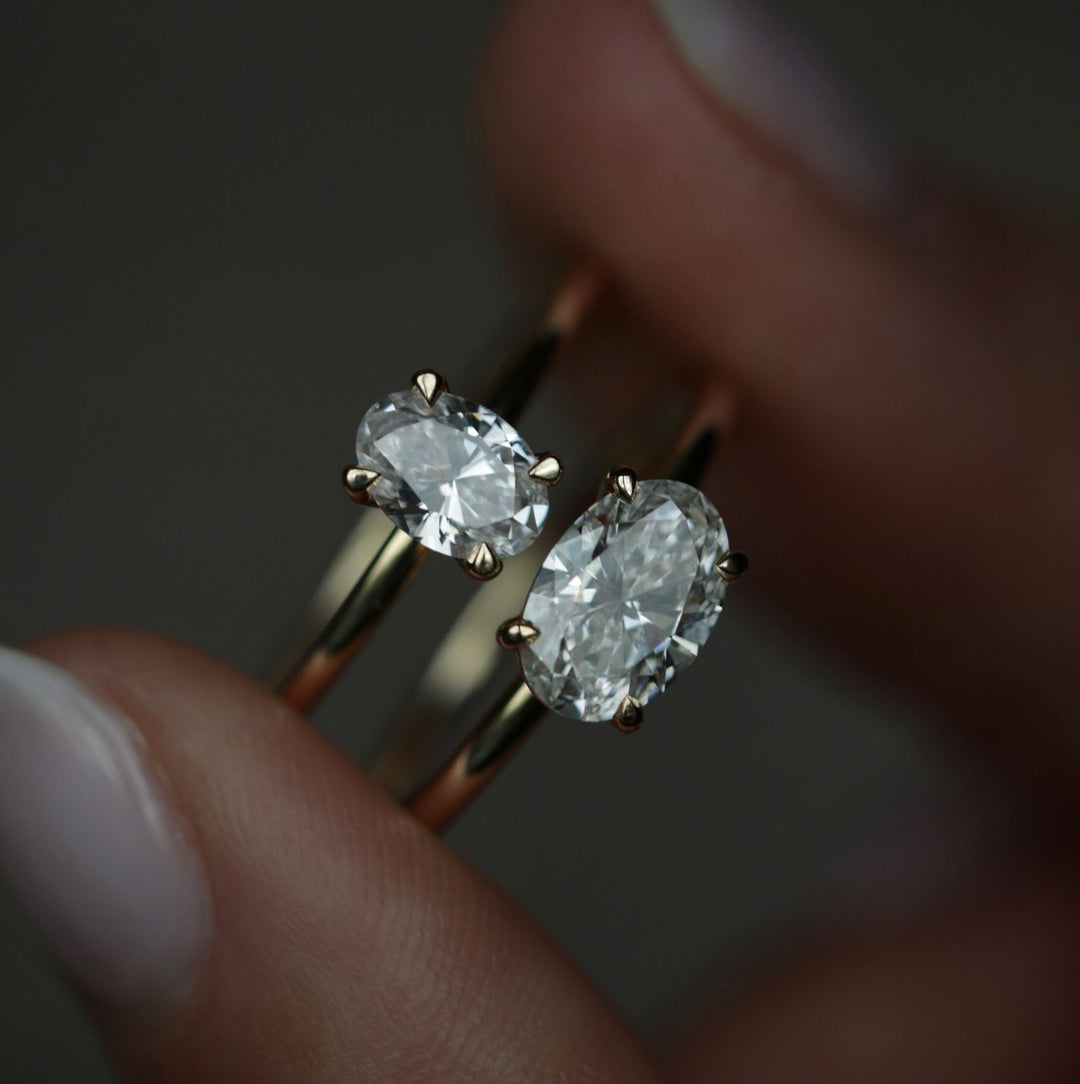 dazzling oval ring