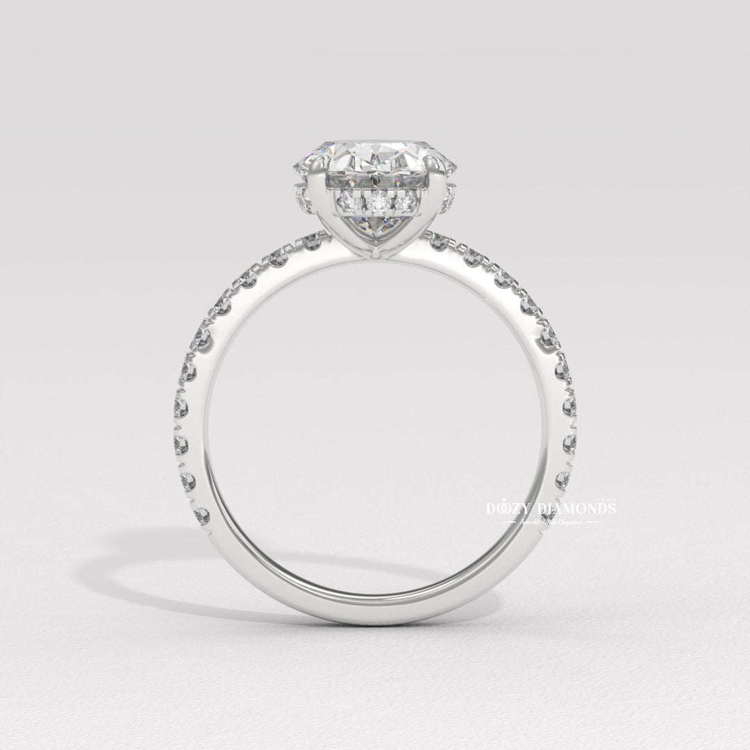 oval center stone ring, oval shape diamond ring, elongated diamond ring, engagement jewelry, bridal accessories, luxury bridal ring, handcrafted engagement ring, fine diamond jewelry