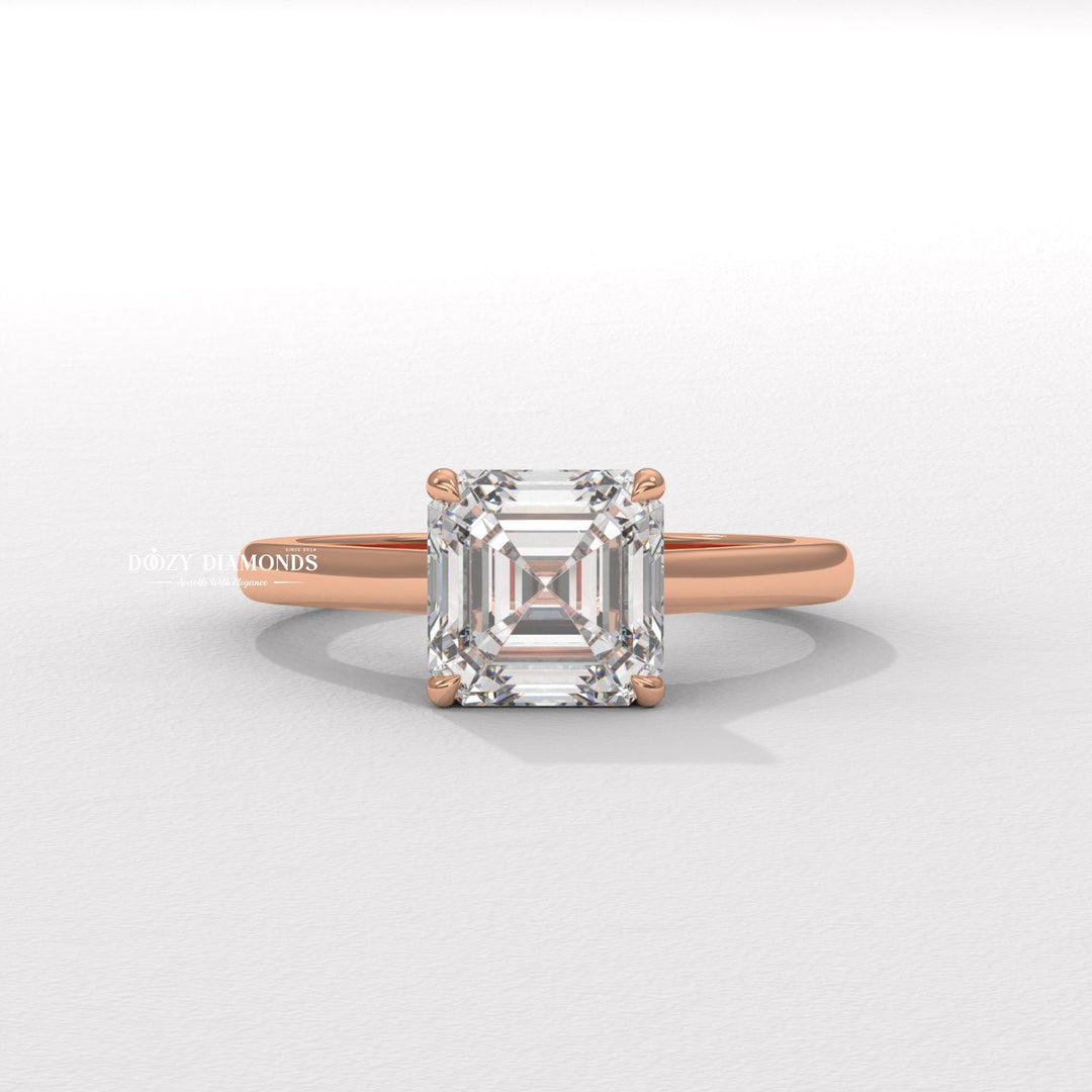 White gold asscher bridge ring
Yellow gold asscher bridge ring
Rose gold asscher bridge ring
Buy asscher cut engagement ring onlin
