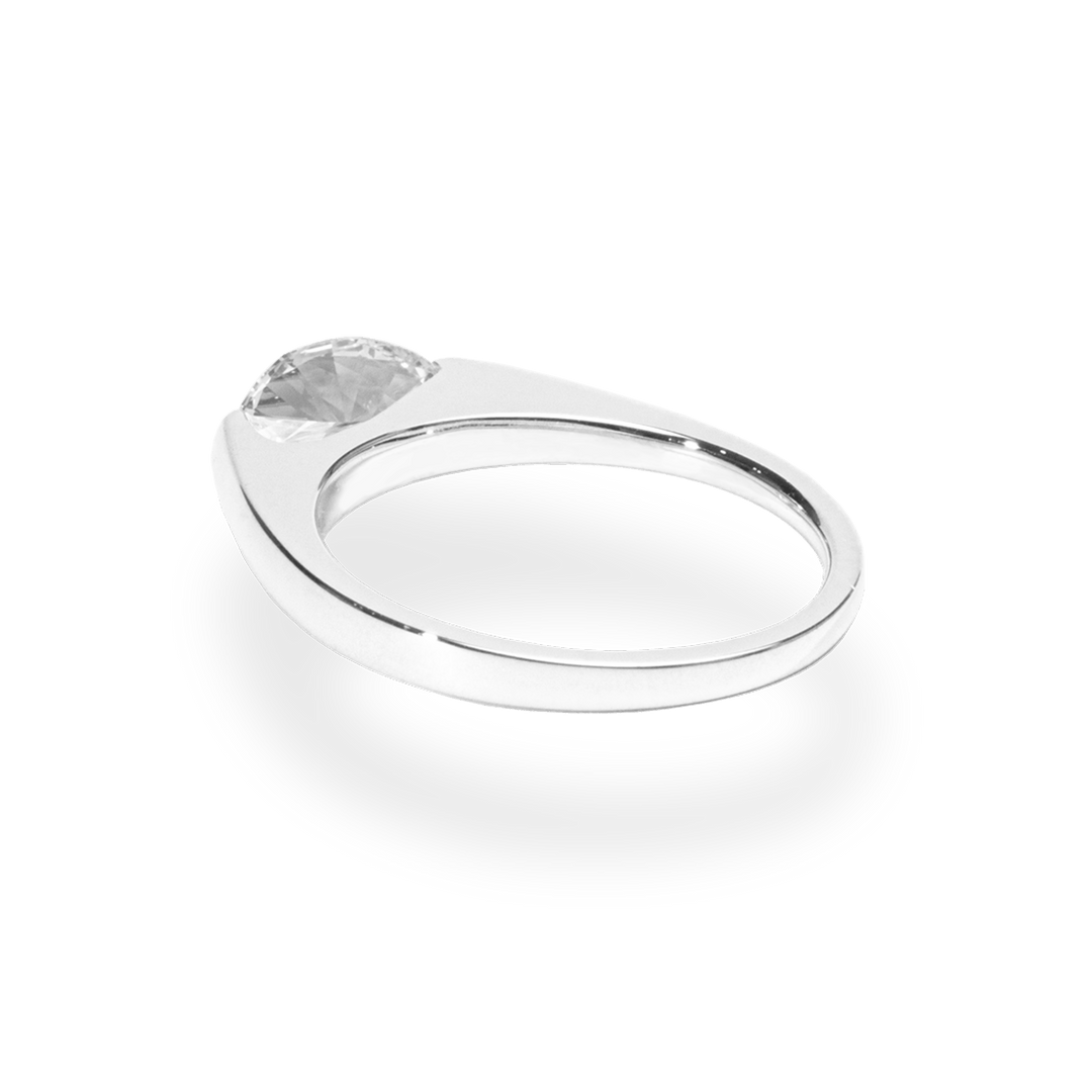 1.0CT - 2.0CT Pear Cut Lab Grown Diamond Tension Set Engagement Ring - Doozy Diamonds