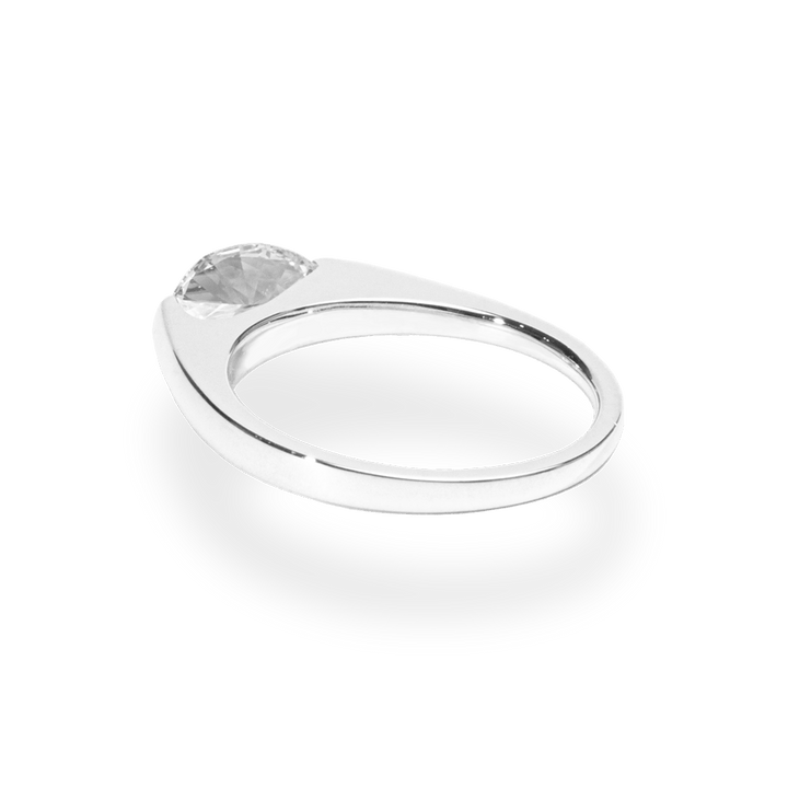 1.0CT - 2.0CT Pear Cut Lab Grown Diamond Tension Set Engagement Ring - Doozy Diamonds