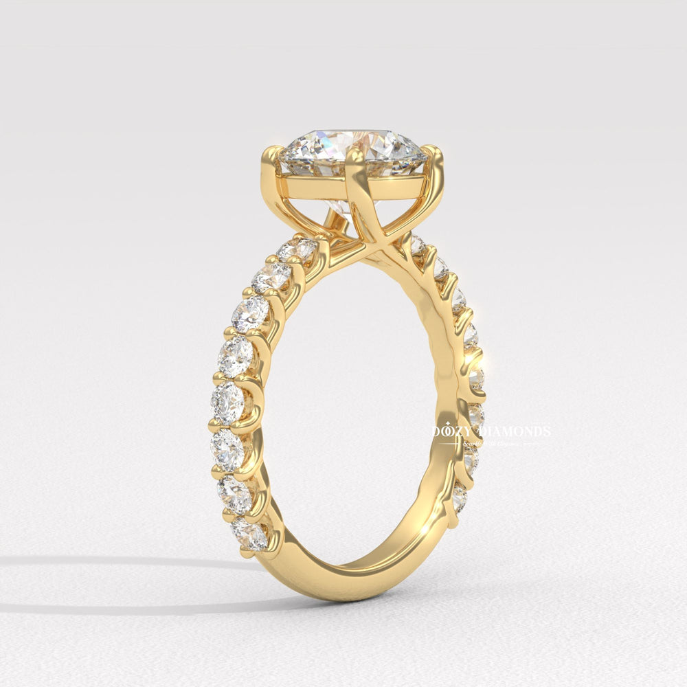 floating diamond ring,