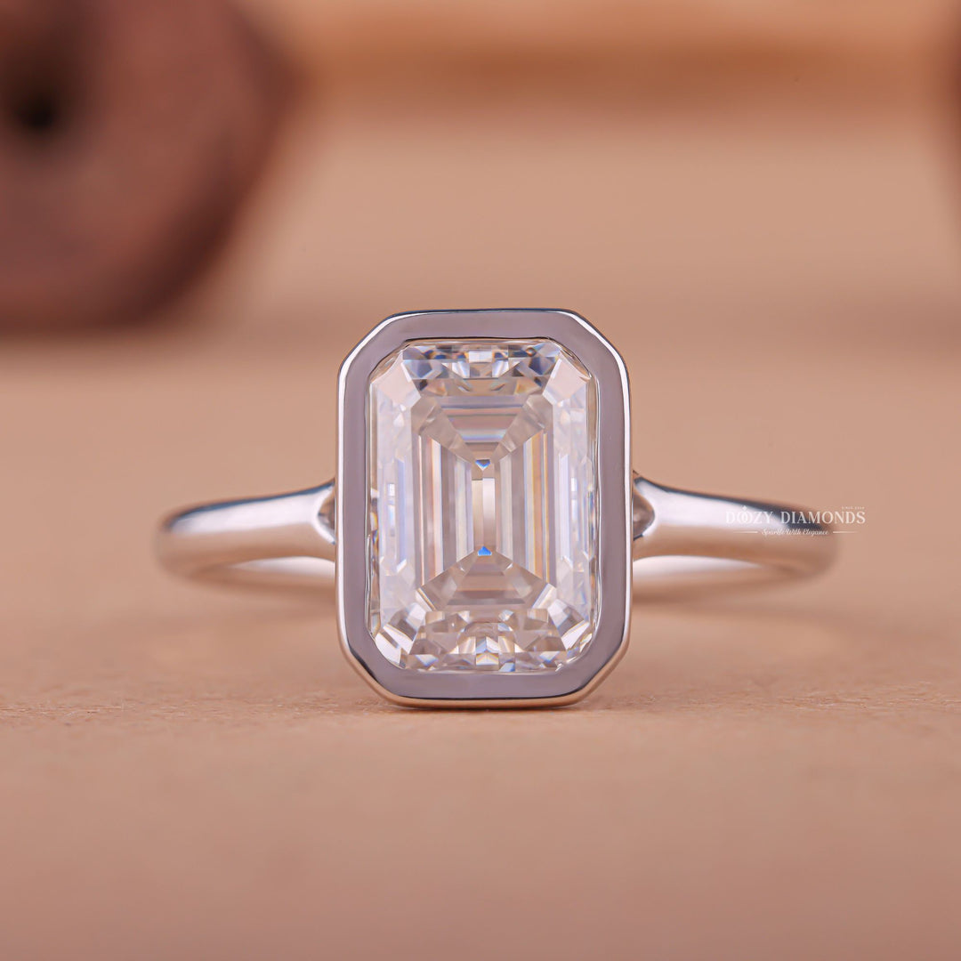 buy bezel setting diamond ring online, affordable bezel set engagement rings, custom bezel setting rings for sale,