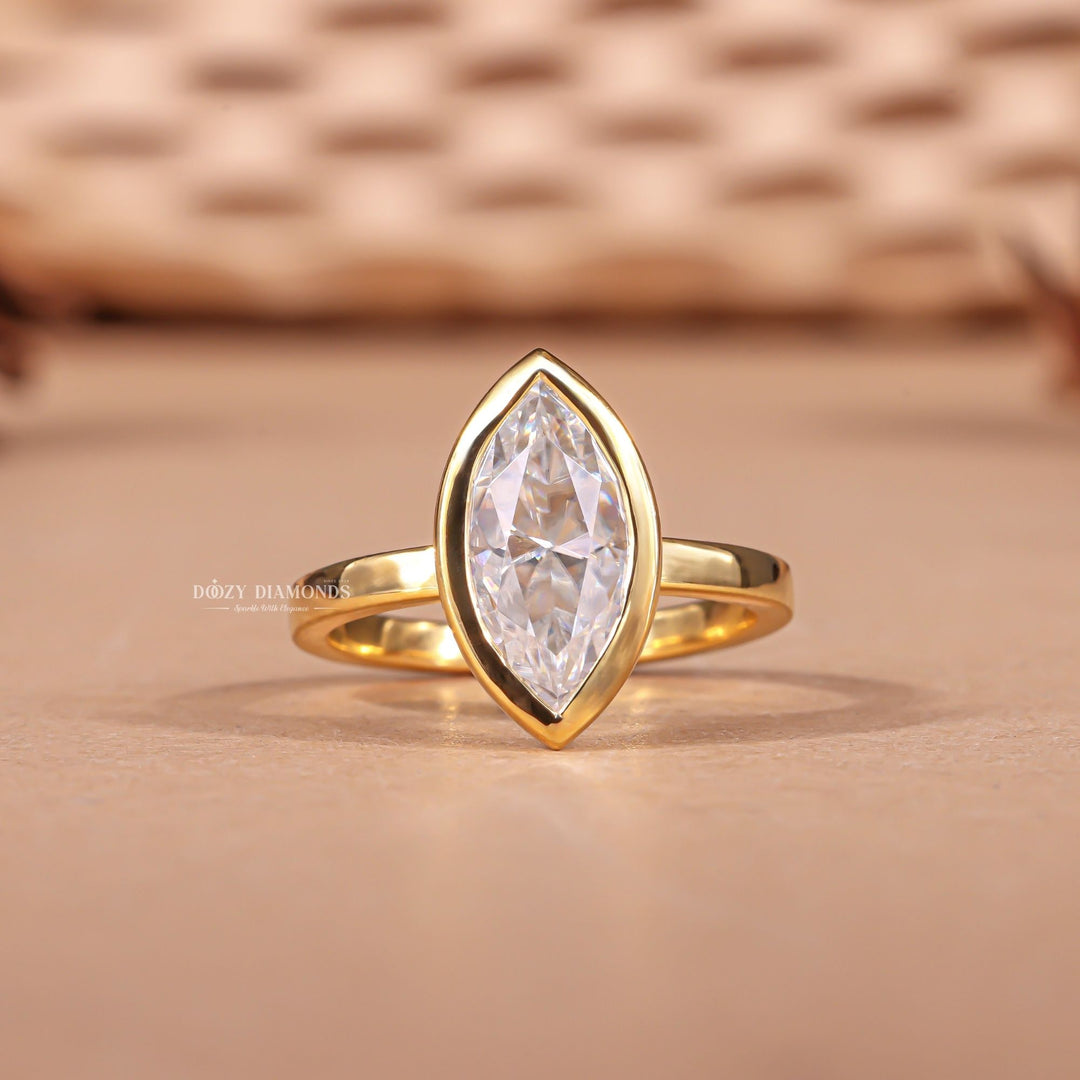 buy bezel setting diamond ring online, affordable bezel set engagement rings, custom bezel setting rings for sale,