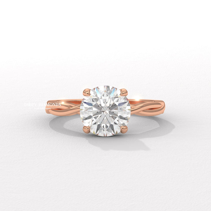 certified diamond ring, near colorless diamond ring, VS clarity diamond ring, brilliant sparkle ring, sustainable diamond ring, ethical diamond ring, premium lab diamond ring, round wedding ring, diamond wedding ring, engagement ring gift, luxury bridal jewelry