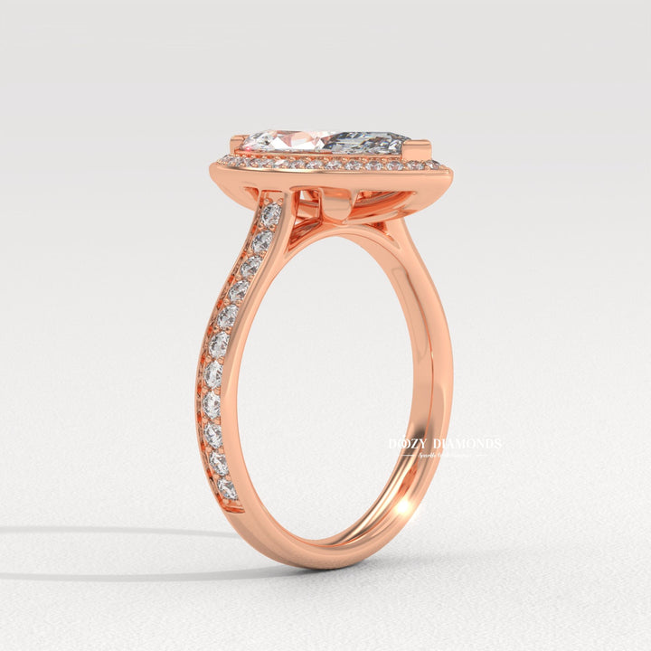 Marquise channel halo ring
Channel set halo ring
Marquise cut channel setting
Marquise diamond halo setting