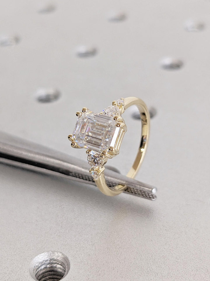modern bridal ring,
