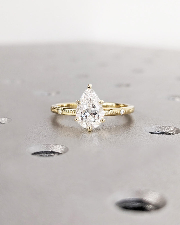 lab grown engagement ring