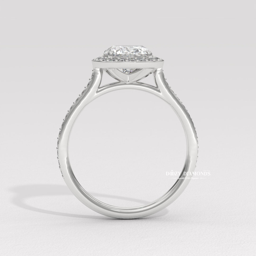 diamond wedding ring, certified lab diamond ring, romantic engagement ring, statement engagement ring, designer engagement ring, halo bridal ring, luxury proposal ring, fine