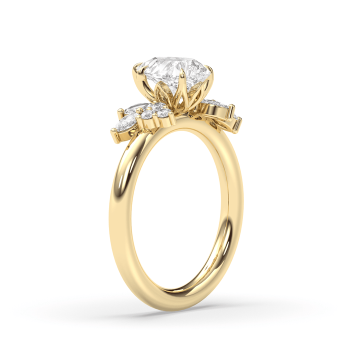 pear cut anniversary ring,