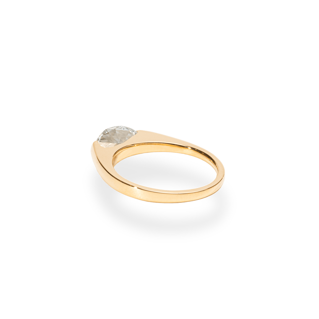 1.0CT - 2.0CT Pear Cut Lab Grown Diamond Tension Set Engagement Ring - Doozy Diamonds