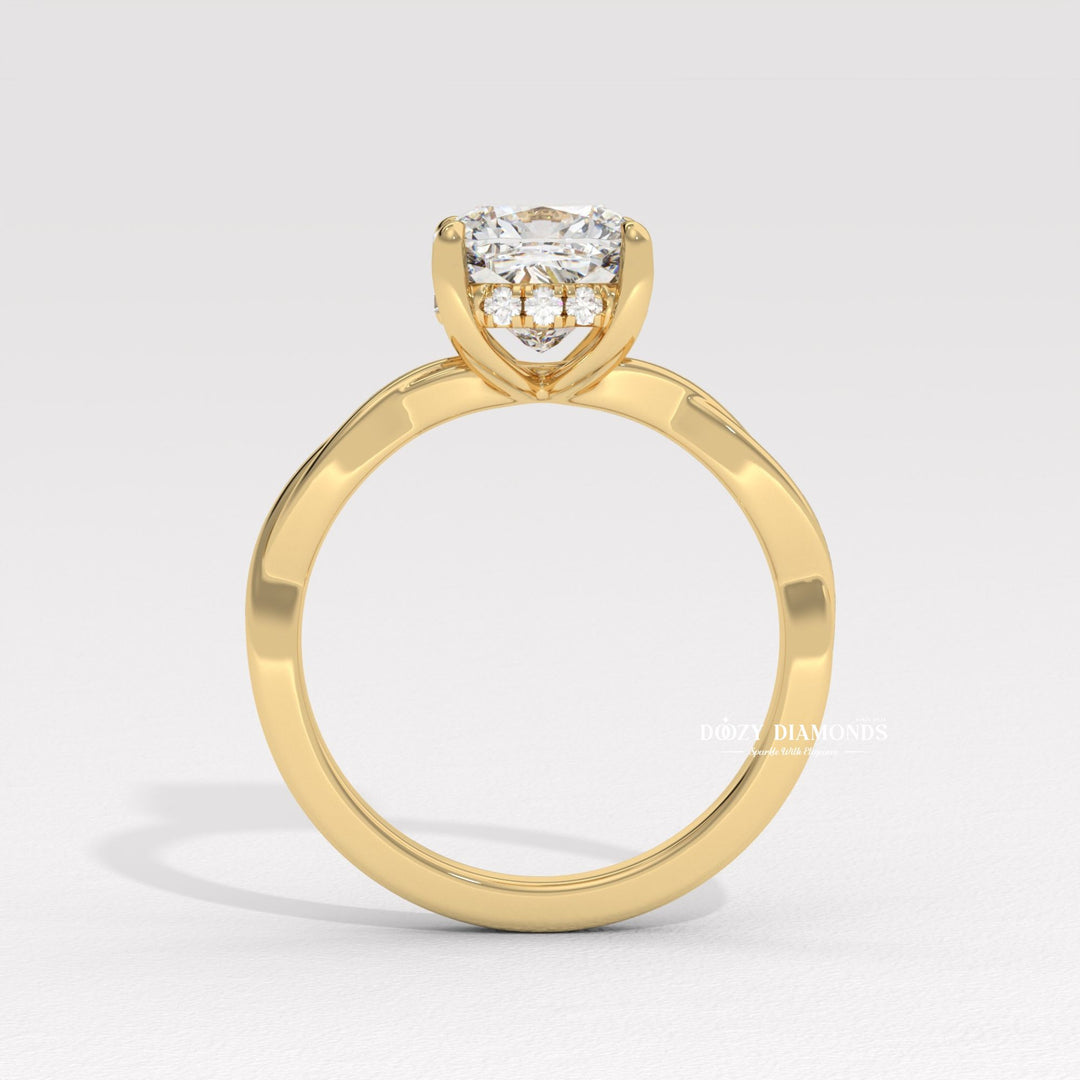 cushion center stone ring, cushion shape diamond ring, vintage inspired engagement ring, engagement jewelry, bridal accessories, luxury bridal ring, handcrafted engagement ring, fine diamond jewelry, sparkling diamond ring, sparkling bridal ring, forever love ring, designer engagement ring,