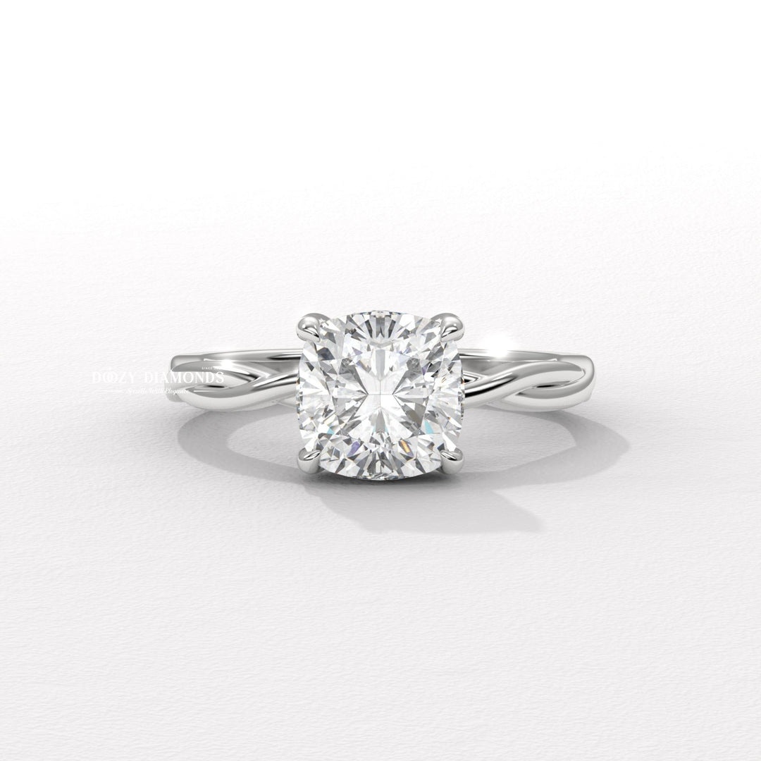 wedding proposal ring, premium bridal jewelry, timeless bridal jewelry, elegant bridal jewelry, cushion halo ring, cushion hidden halo ring, cushion pave ring, cushion cathedral ring, cushion solitaire engagement ring, cushion bezel ring, cushion prong set ring, floral diamond rin