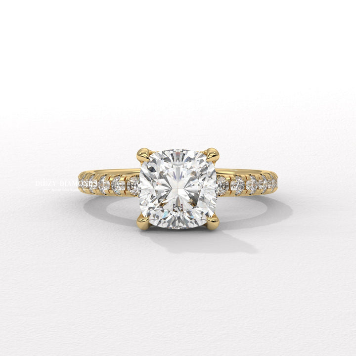 cushion cut engagement ring, cushion lab grown diamond ring, cushion lab diamond ring, cushion lab created diamond ring, lab grown diamond ring, lab diamond engagement ring,