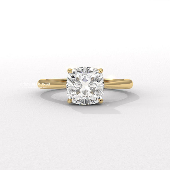 cushion engagement ring, cushion diamond engagement ring, cushion lab grown diamond ring, cushion lab diamond ring, cushion lab created diamond ring, solitaire engagement ring