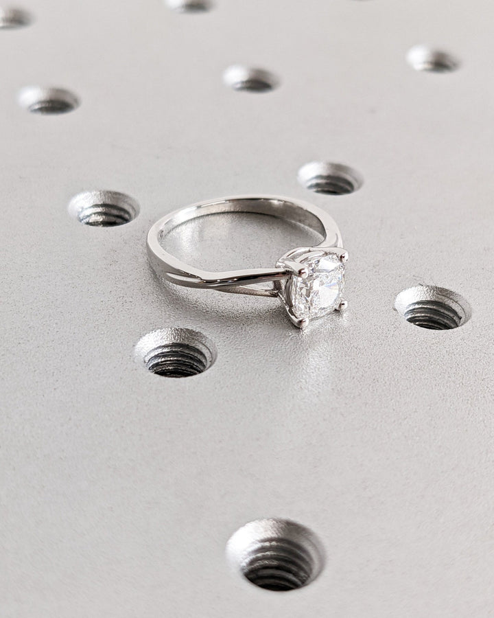 cushion cut vintage ring
