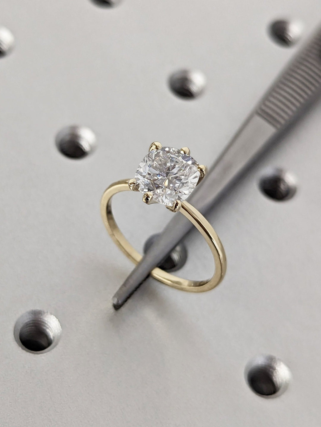 pillow cut diamond ring