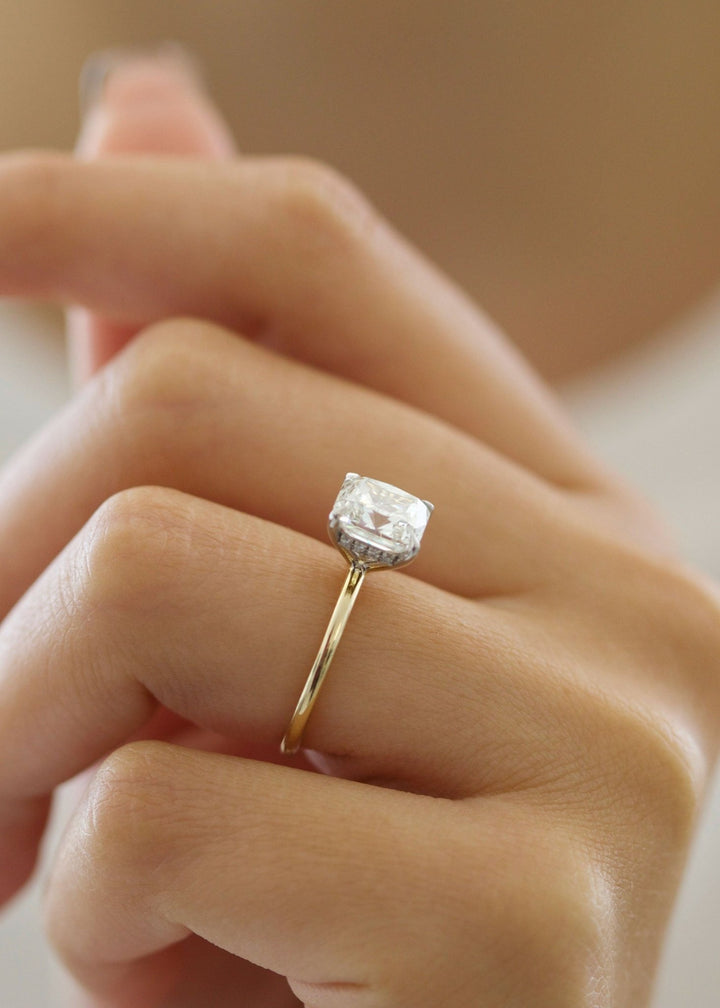 cushion cut engagement jewelry for women,