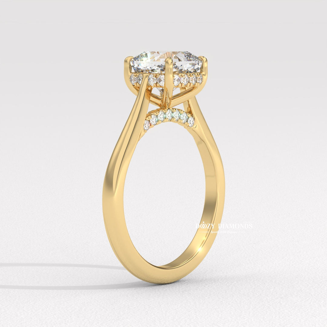 cushion lab grown diamond ring, cushion lab diamond ring, cushion lab created diamond ring, solitaire engagement ring, solitaire diamond ring, cushion diamond solitaire, lab grown diamond ring,