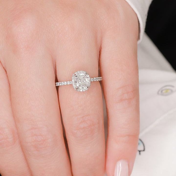 cushion bridal ring