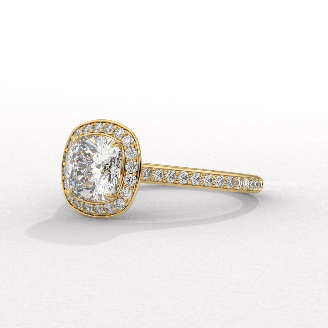 cushion cut bridal ring, fine jewelry ring, elegant engagement ring, proposal ring for her, wedding ring for women, luxury bridal ring, sparkling diamond ring, lab diamond jewelry, bridal jewelry,