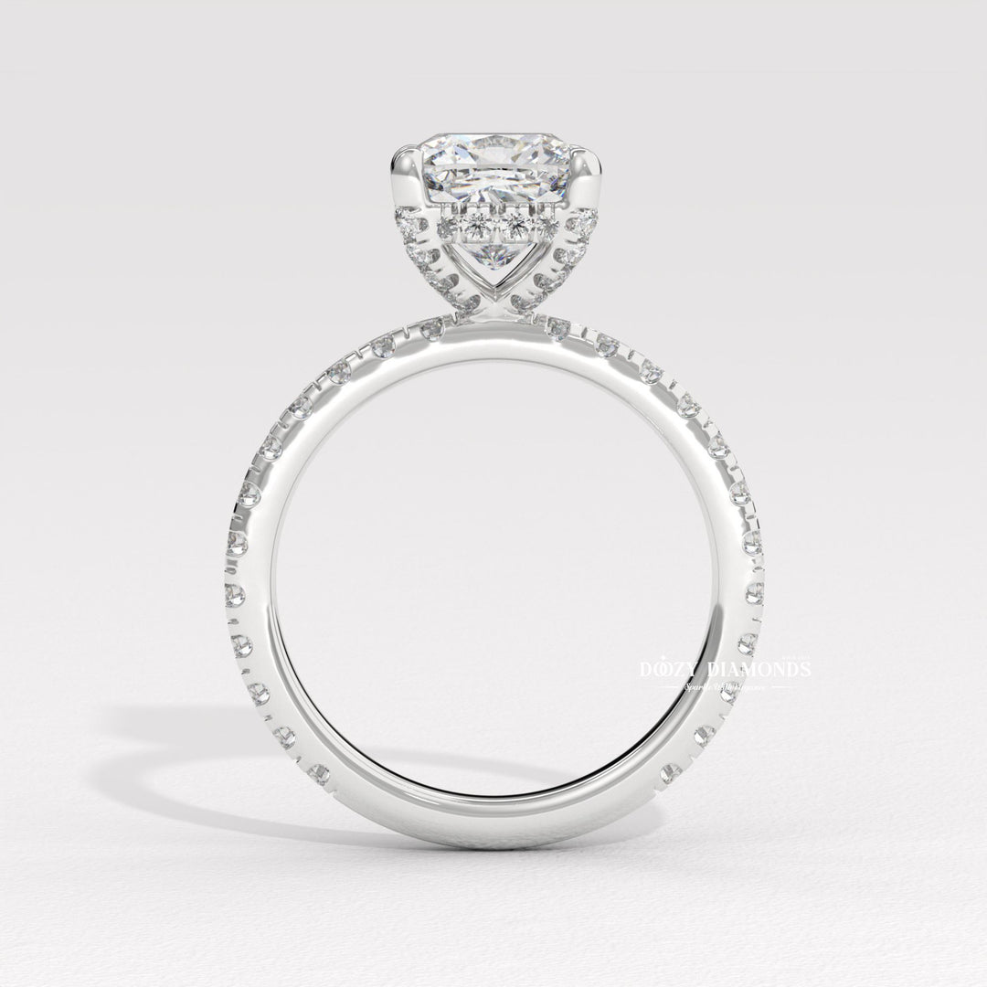 cushion bezel ring, cushion prong set ring, four prong engagement ring, six prong diamond ring, basket setting ring, tulip setting ring, vintage engagement ring, vintage style ring,