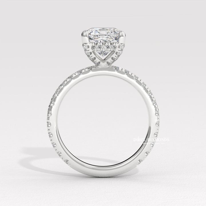 cushion bezel ring, cushion prong set ring, four prong engagement ring, six prong diamond ring, basket setting ring, tulip setting ring, vintage engagement ring, vintage style ring,
