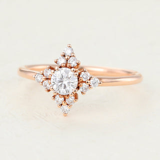 round-shaped-moissanite-cluster-engagement-ring