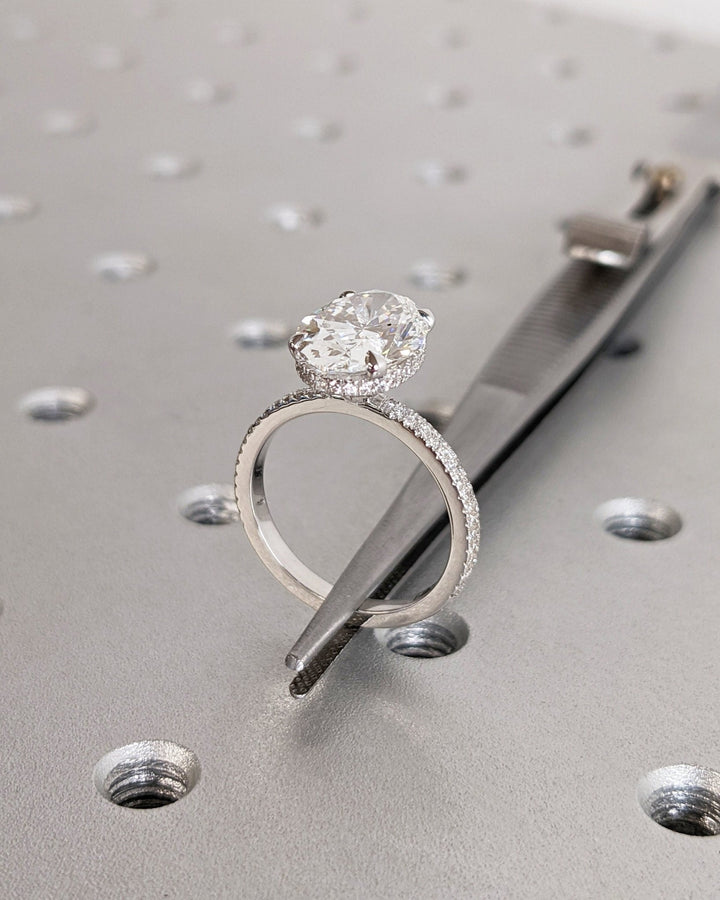 oval cut engagement jewelry for women,