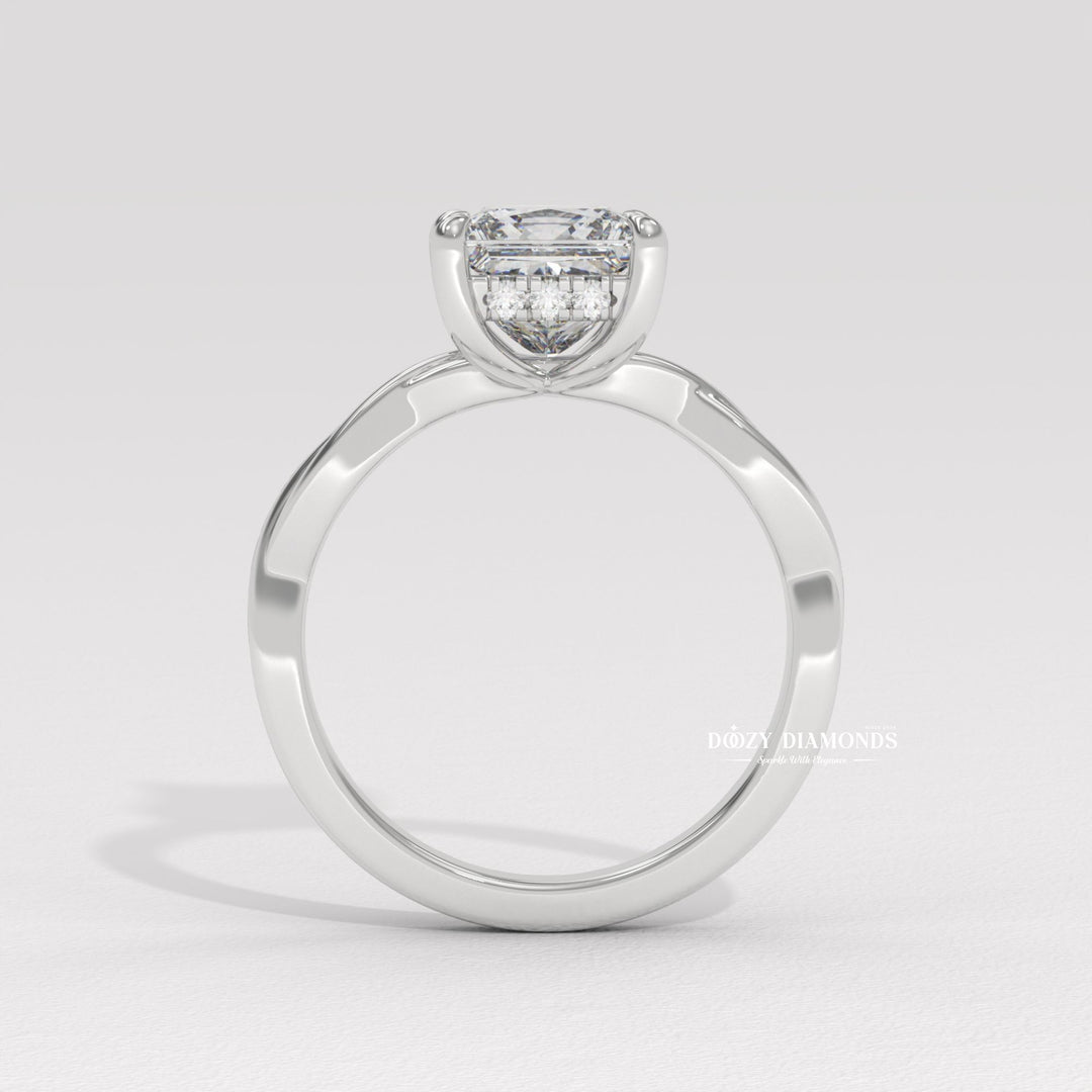 delicate diamond ring, stackable bridal ring, wedding band set, bridal set ring, certified diamond ring, near colorless diamond ring, VS clarity diamond ring, brilliant sparkle ring,