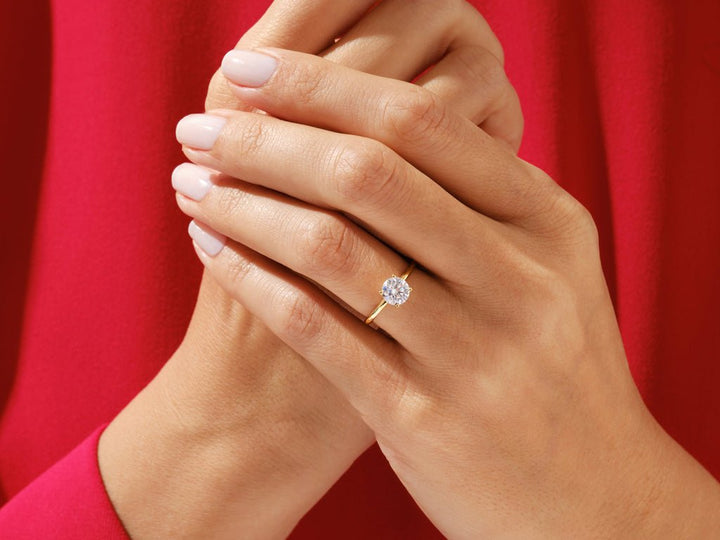 1.50CT Round Cut Solitaire F - VS Diamond Engagement Bridal Set - Doozy Diamonds