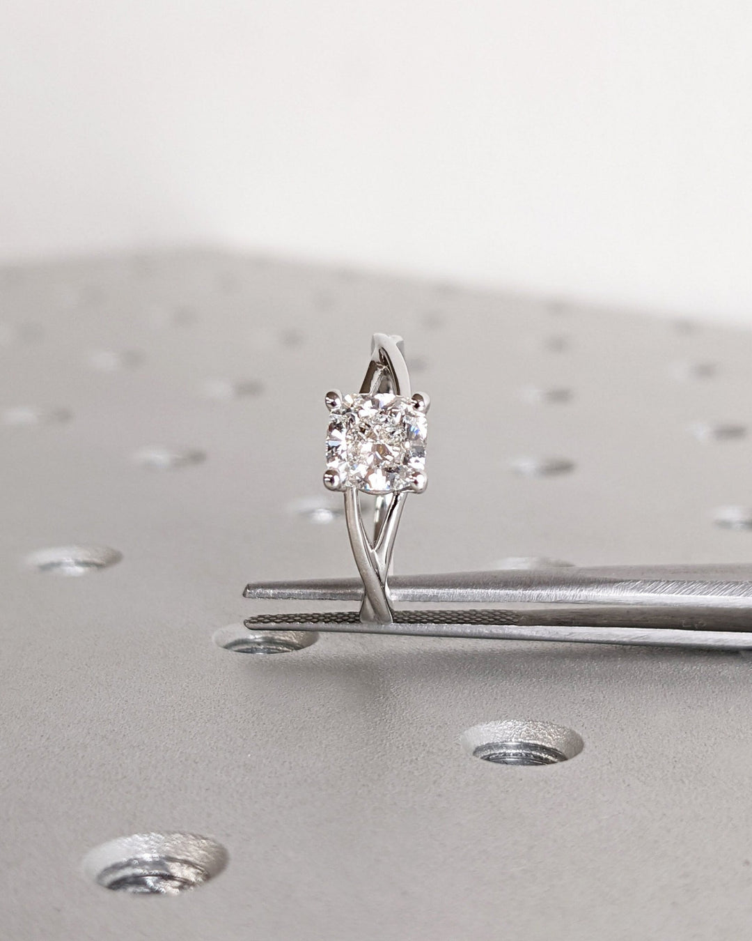 cushion cut designer ring,