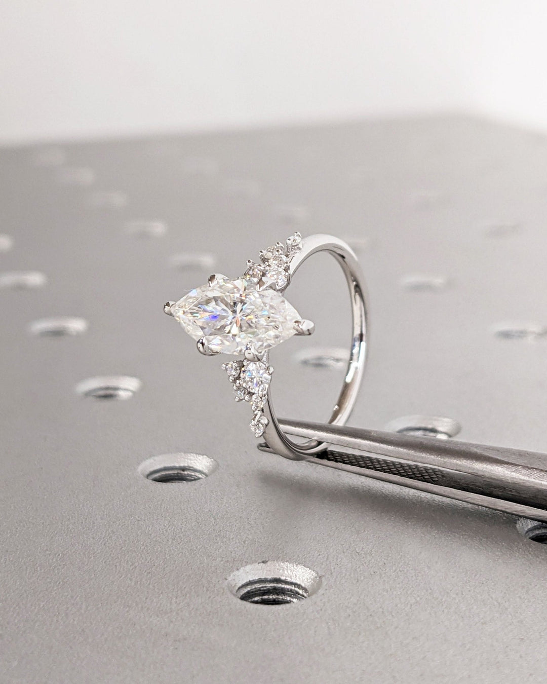 marquise cut luxury bridal ring