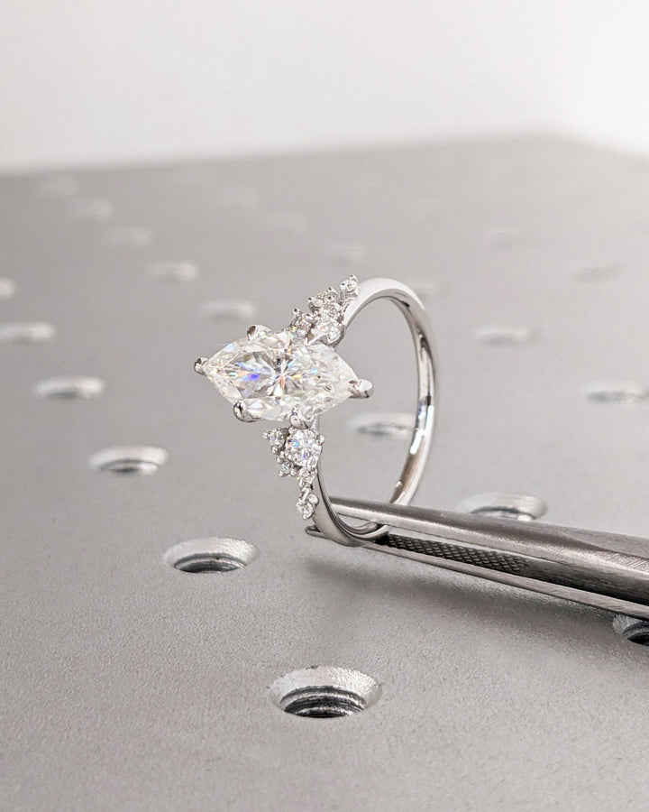 marquise cut luxury bridal ring