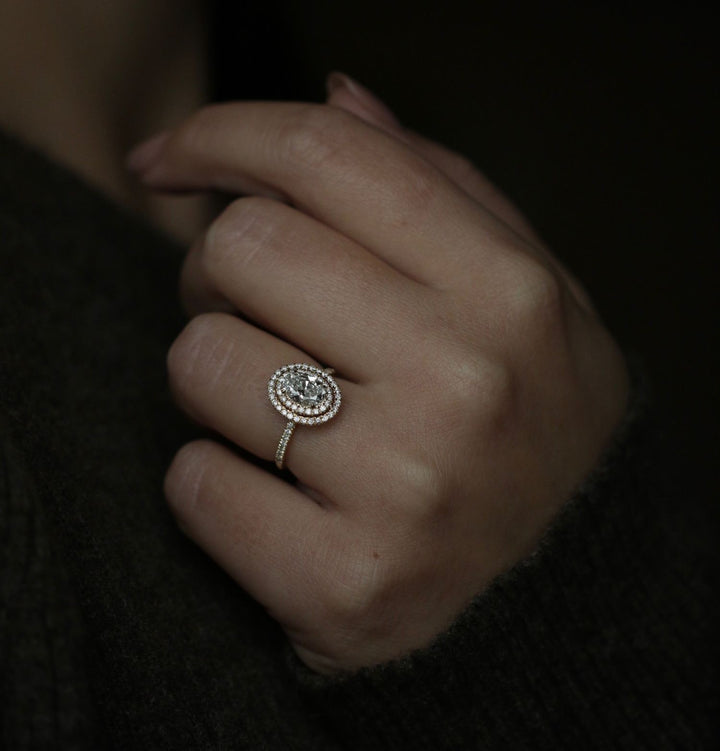 handcrafted diamond ring,