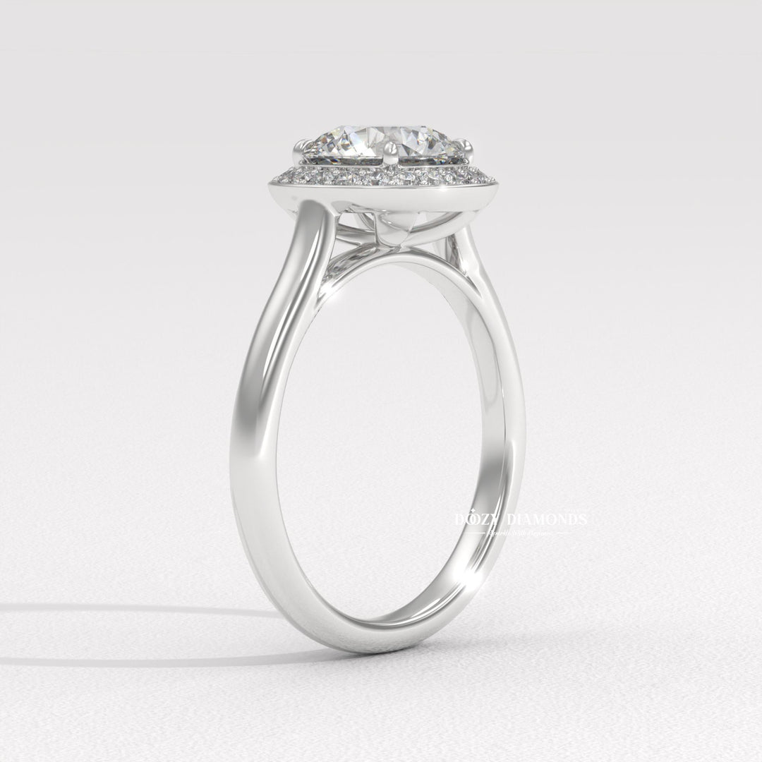 wedding ring for women, luxury bridal ring, sparkling diamond ring, lab diamond jewelry, bridal jewelry, anniversary diamond ring, engagement jewelry, round center stone ring,