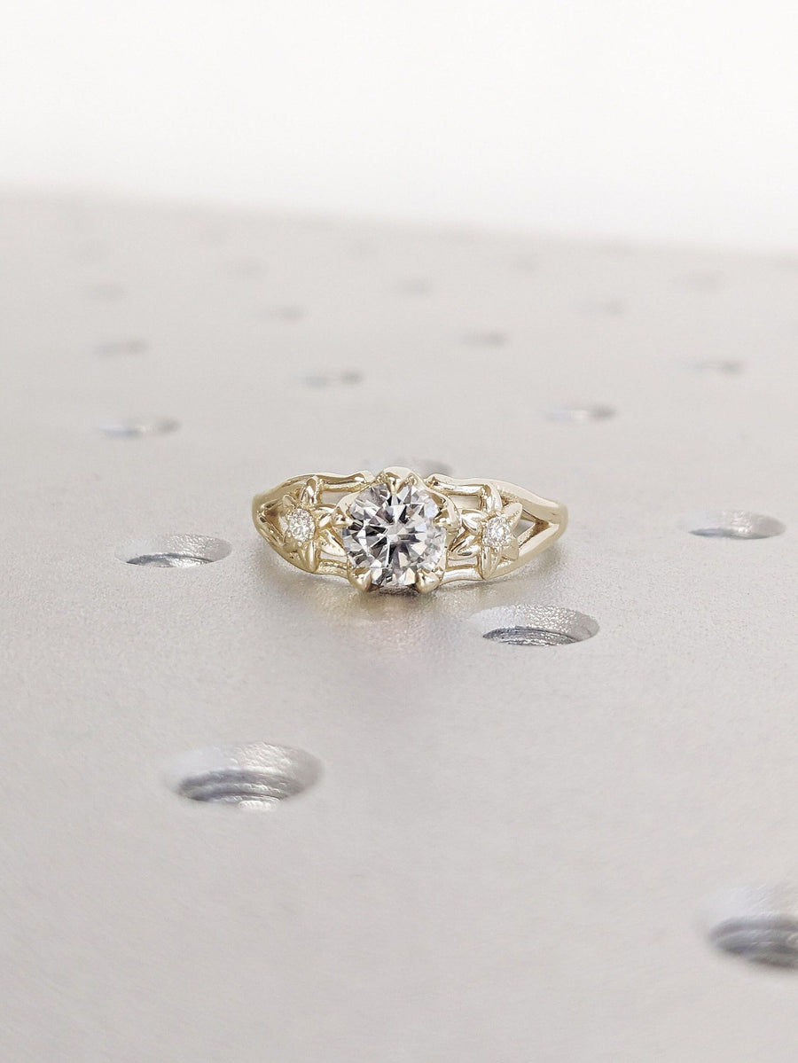 sparkling round diamond ring