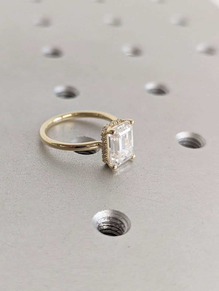 timeless emerald diamond ring