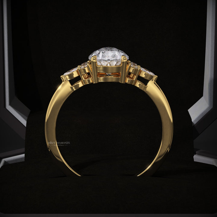fine jewelry engagement ring
handcrafted diamond ring
women’s bridal ring
elegant proposal ring
sparkling cluster ring
contemporary bridal jewelry